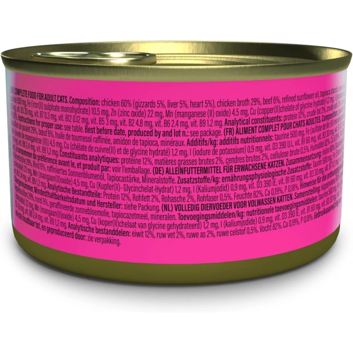 Schesir After Dark Tavuklu ve Sığır Etli Kedi Konservesi 80gr