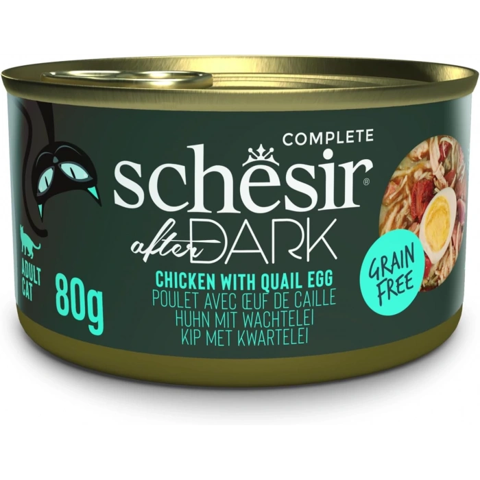 Schesir After Dark Wholefood Tavuklu ve Yumurtalı Kedi Konservesi 80gr