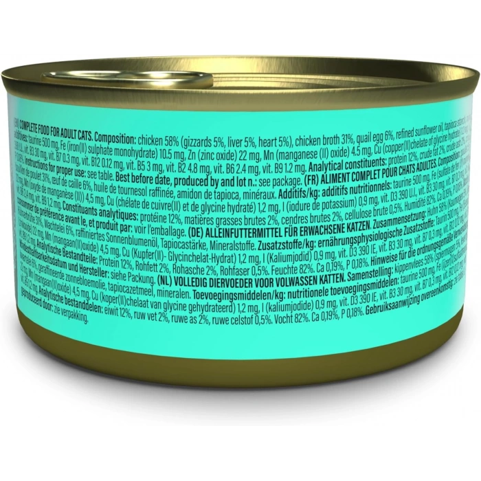 Schesir After Dark Wholefood Tavuklu ve Yumurtalı Kedi Konservesi 80gr