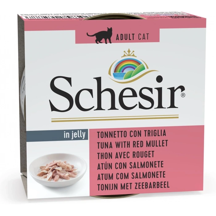 Schesir Jöle İçinde Ton Balıklı ve Barbunya Balıklı Kedi Konservesi 85gr