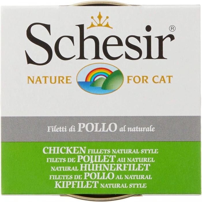 Schesir Tavuk Fileto Naturel Yaş Kedi Maması 85gr