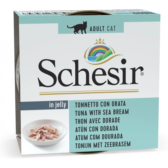 Schesir Ton Balığı ve Çipuralı Jöleli Kedi Konservesi 85 Gr