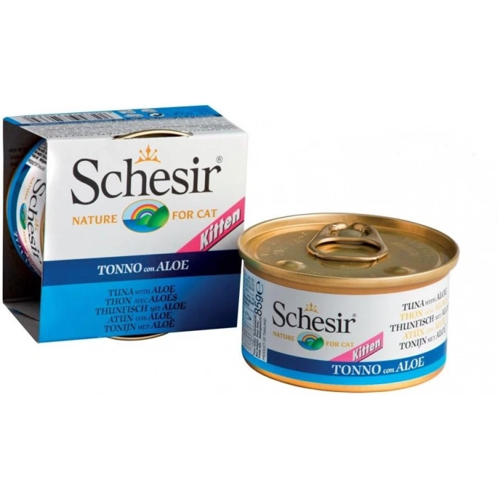Schesir Ton Balıklı ve Aloe Veralı Yavru Kedi Konservesi 85gr