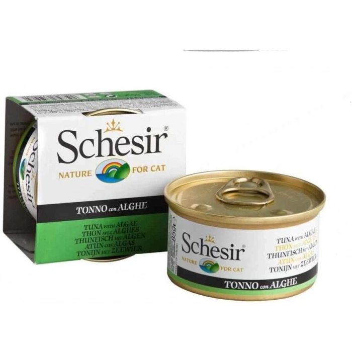 Schesir Ton Balıklı Ve Deniz Bitkili Yaş Kedi Maması 85gr