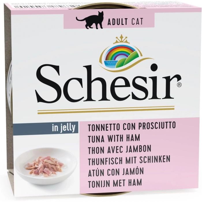 Schesir Ton Balıklı Ve Jambonlu Yaş Kedi Maması 85gr