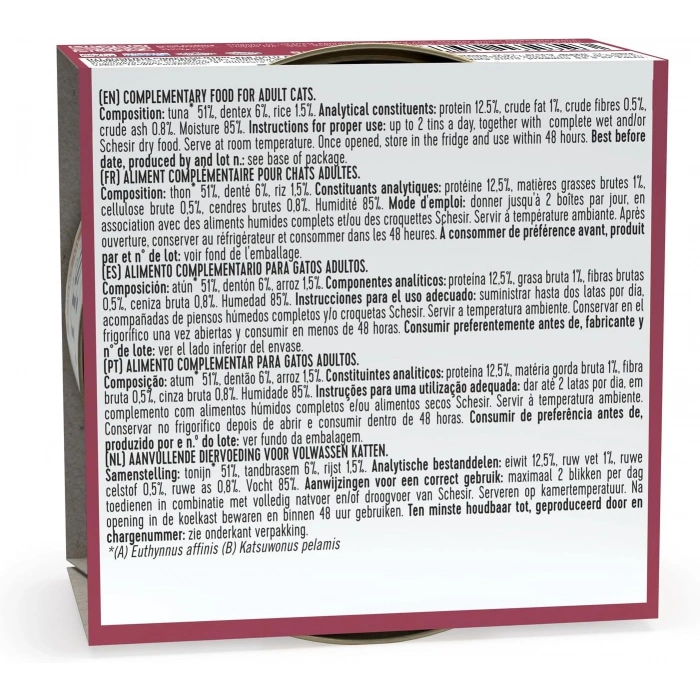 Schesir Ton ve Sinarit Balıklı Jöleli Kedi Konservesi 85 Gr