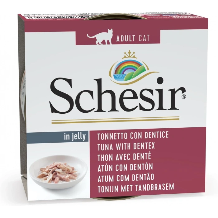 Schesir Ton ve Sinarit Balıklı Jöleli Kedi Konservesi 85 Gr