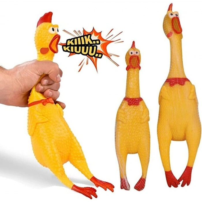 Sesli Horoz Büyük Boy Köpek Oyuncağı