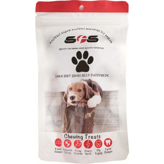 Sfs Kurutulmuş Dana Sırt Siniri 100 gr Köpek Ödülü