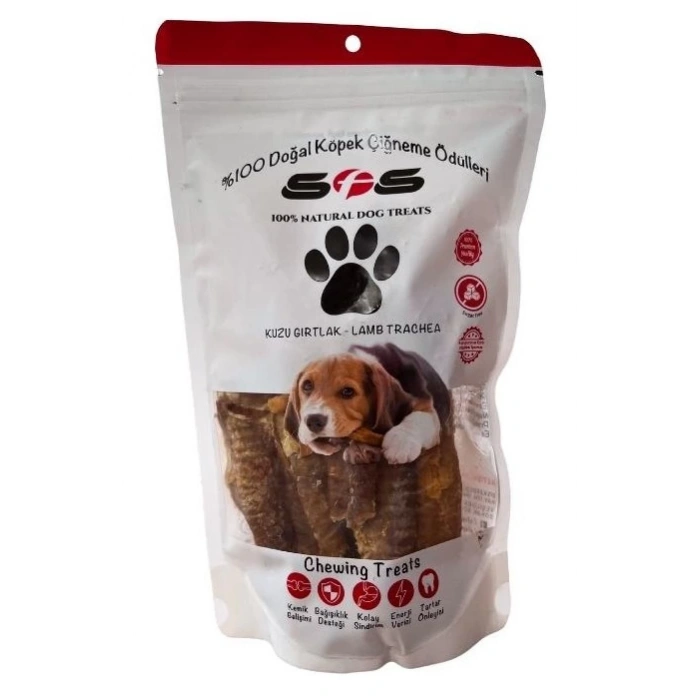 Sfs Kurutulmuş Kuzu Gırtlak 100 gr Köpek Ödülü