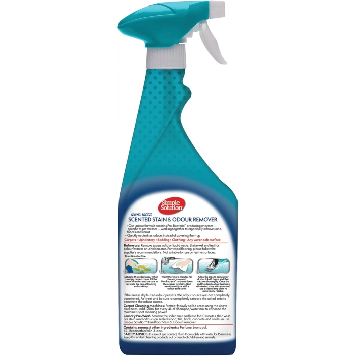 Simple Solution Leke ve Koku Giderici Sprey Bahar Esintisi 750 ml