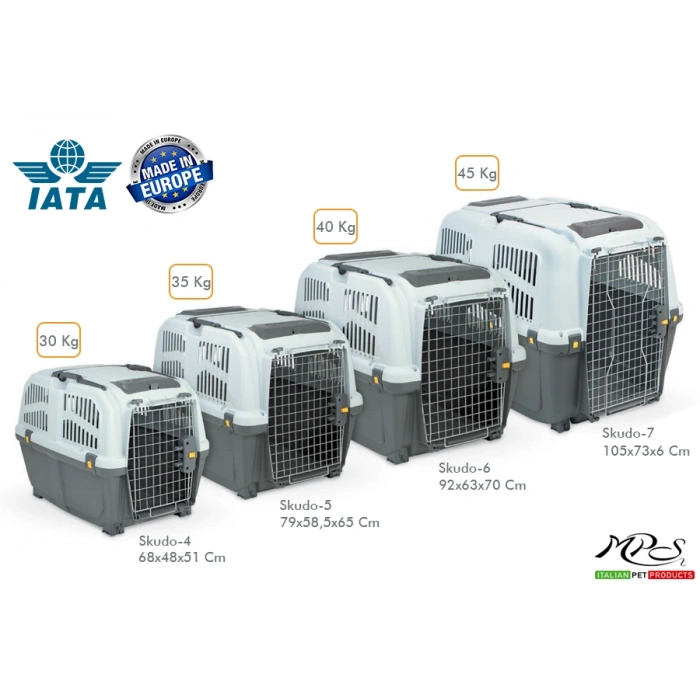 Skudo-7 Iata Tekerleksiz Taşıma Kafesi 105 x 73 x 76 cm Max45Kg