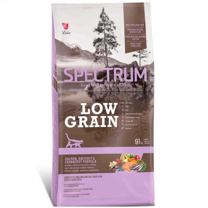 Spc Low Grain Somon&Hamsi Sterilised Kısır Kedi Maması 12+1 kg
