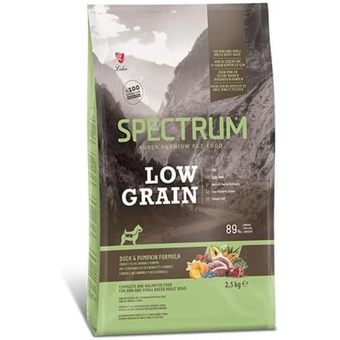 Spectrum Düşük Tahıllı Ördekli Bal Kabaklı Küçük Irk Yetişkin Köpek Maması 2.5 Kg