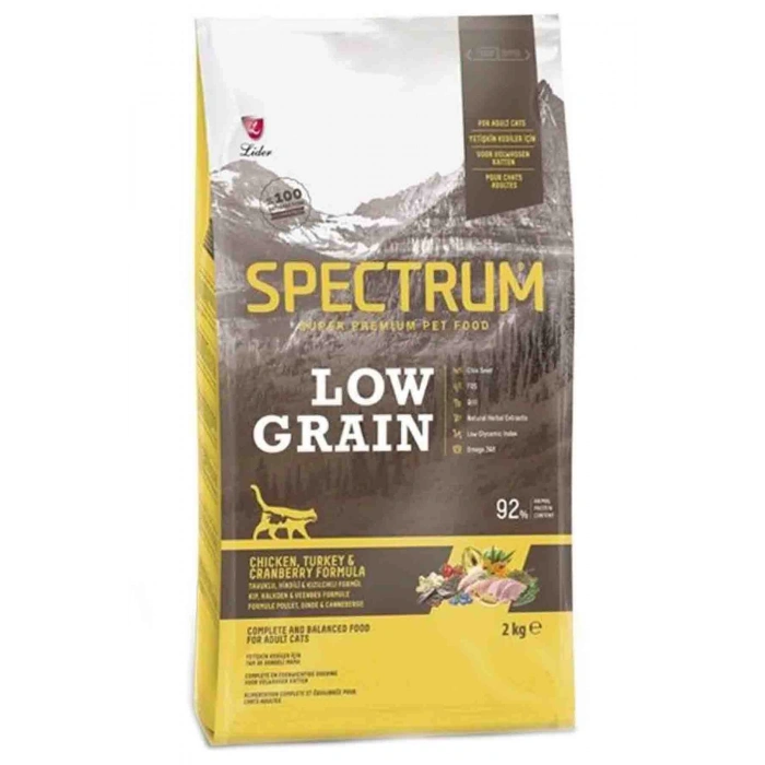 Spectrum Düşük Tahıllı Tavuk&Hindi Yetişkin Kedi Mama 2 Kg