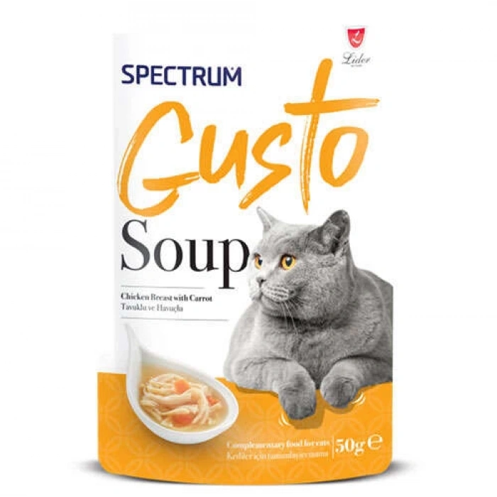 Spectrum Gusto Tavuk ve Havuçlu Kedi Çorbası 50 gr