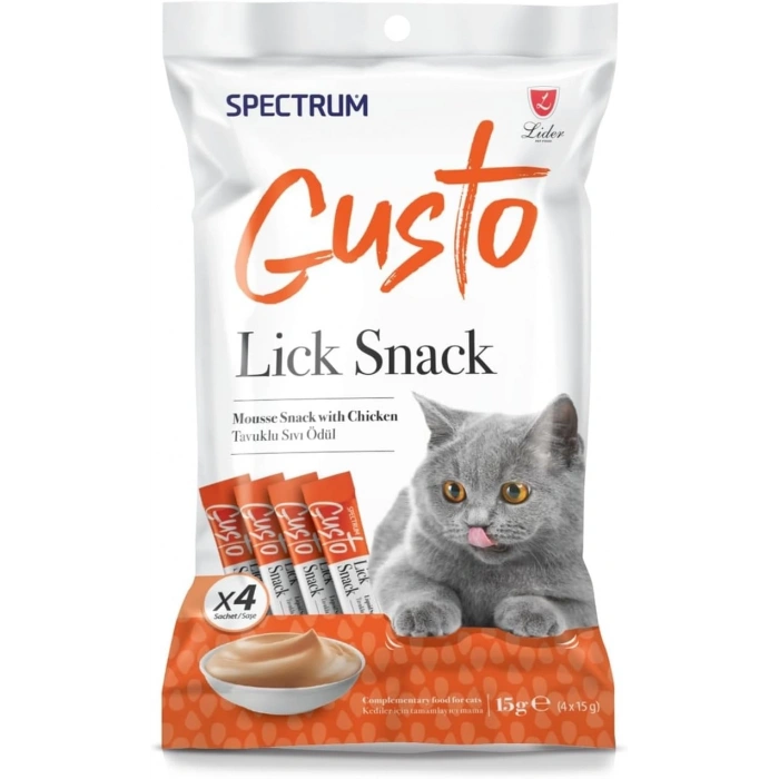 Spectrum Gusto Tavuklu Sıvı Kedi Ödülü 4x15 gr