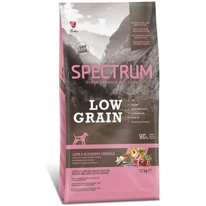 Spectrum Kuzulu Yaban Mersinli Orta ve Büyük Irk Yavru Köpek Maması 12 kg