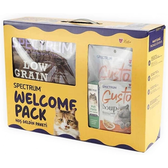 Spectrum Welcome Pack Low Grain Sterilised Somon ve Hamsi Kısırlaştırılmış Kedi Maması 2 Kg