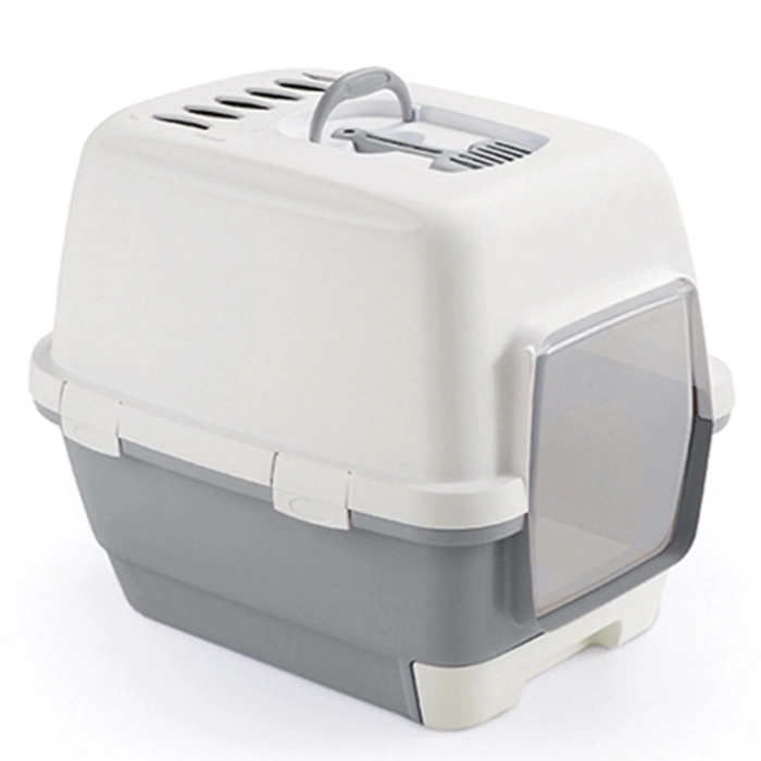 Stefanplast Cathy Clever&smart Gri/beyaz Kedi Tuvaleti 58x45x48cm