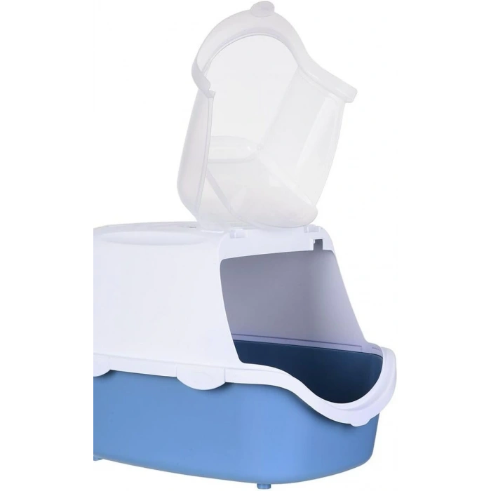 STEFANPLAST CATHY EASY CLEAN MAVİ KEDİ TUVALETİ 56x40x40CM
