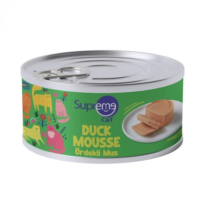 Supreme Cat Mousse Ördekli Kedi Konservesi 85gr