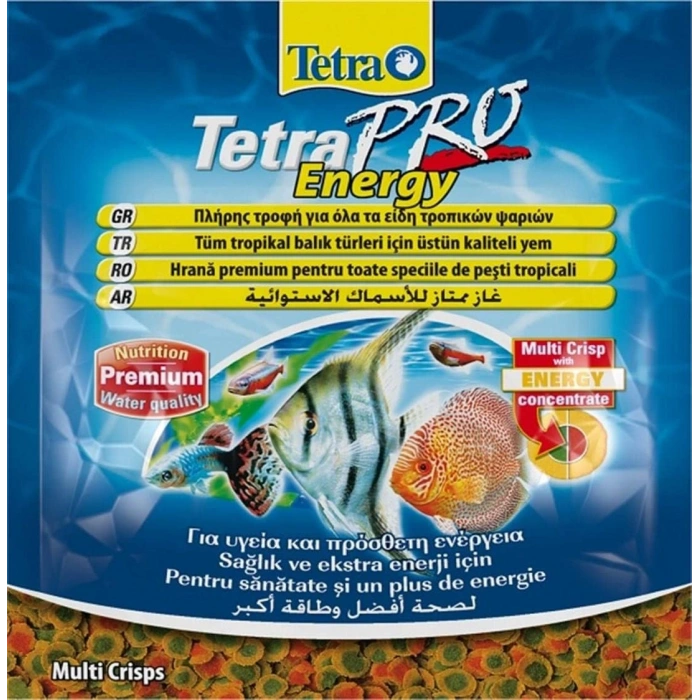 Tetra Pro Energy Crisps Sachet Cips Poşet Yem 12 gr