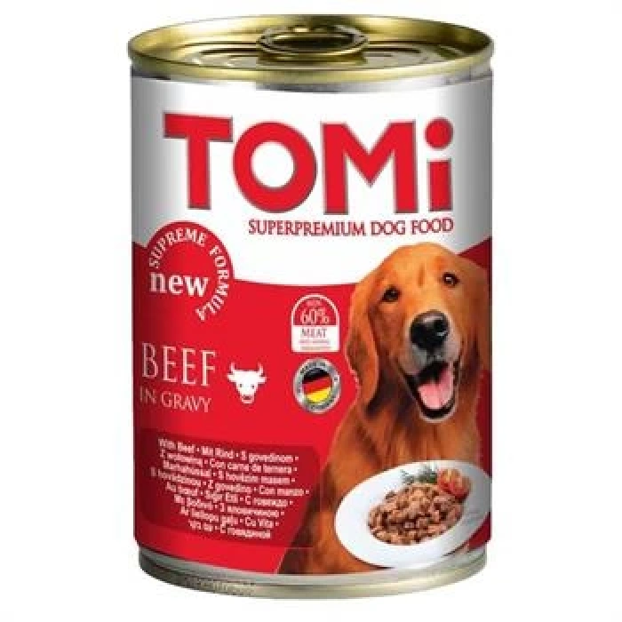Tomi Biftek Etli Köpek Konservesi 400 Gr.