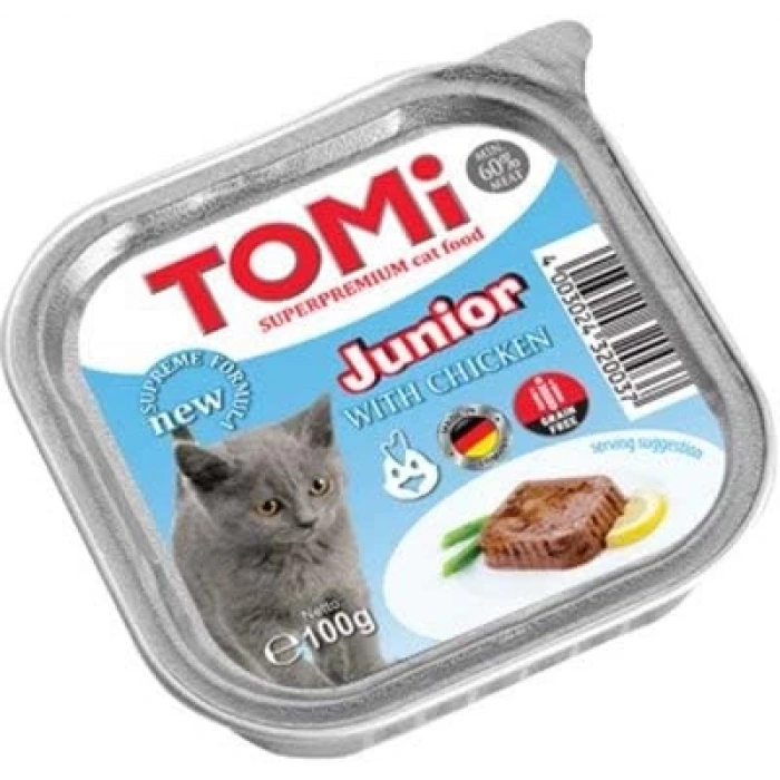 Tomi Pate Junior Tavuklu Yavru Kedi Konservesi 100 Gr