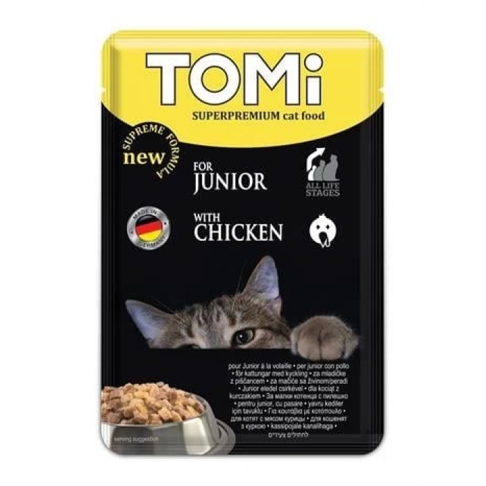 Tomi Premium Pouch Yavru Tavuklu Kedi Konservesi 100 gr
