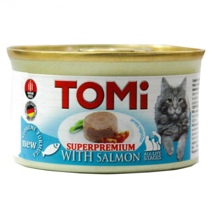 Tomi Somonlu Yetişkin Kedi Konservesi 85gr