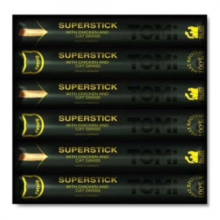 Tomi Stick Tavuklu ve Kedi Çimli Kedi Ödülü 6X5 gr