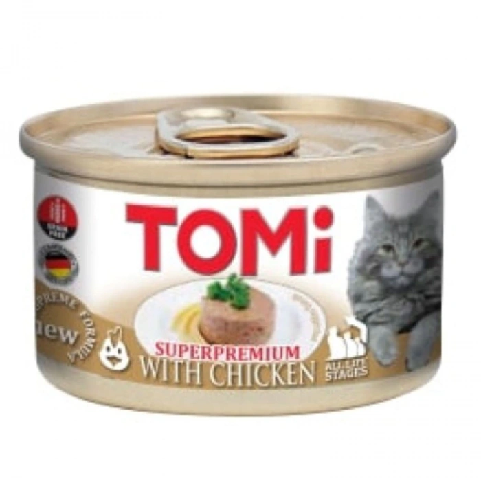 Tomi Tavuklu Yetişkin Kedi Konservesi 85gr