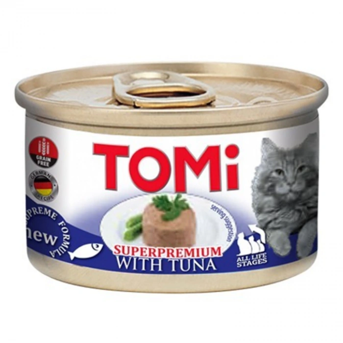 Tomi Ton Balıklı Yetişkin Kedi Konservesi 85gr