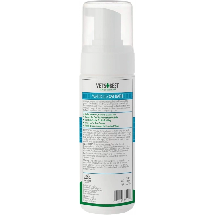 Vets Best Durulanmayan Kedi Şampuanı 150 ML