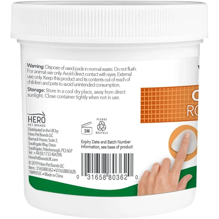 VETS BEST Kedi ve Köpekler için Aloe Vera Özlü Göz Temizleme Pedi (100lü)