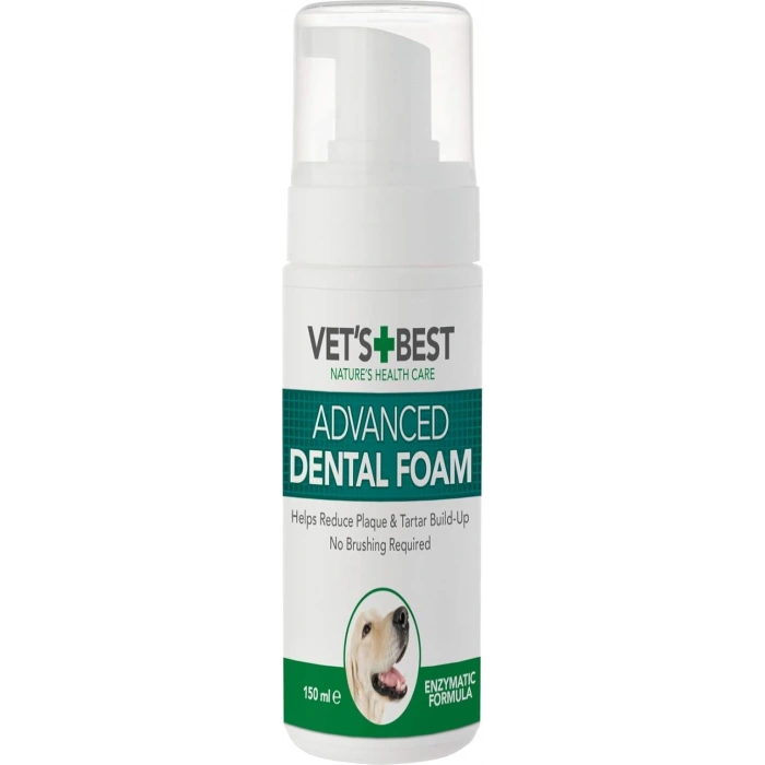 Vets Best Advanced Mouthwash Dental Foam Teeth Cleaning Care Fresh Breath 150ml