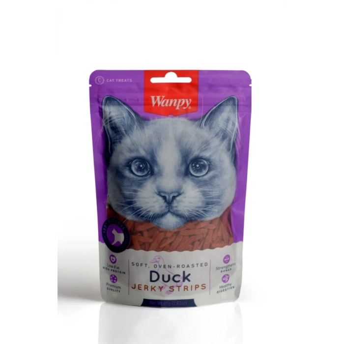 Wanpy Gerçek Ördek Fileto 80 gr Yumuşak Kedi Ödülü