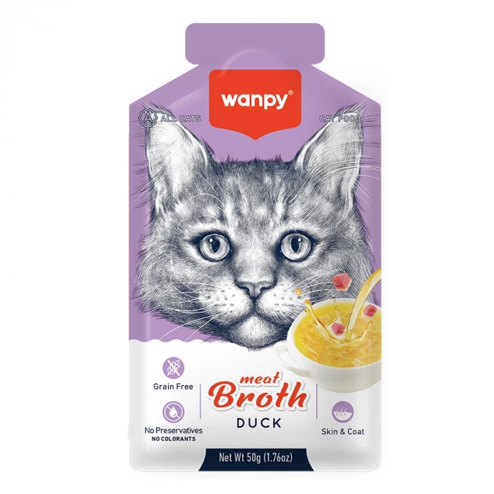 Wanpy Kediler için Ördek Eti Çorbası 50 g