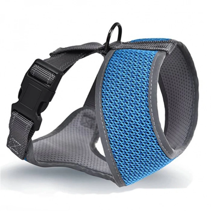 Zampa Finix Köpek Gövde Tasması Mavi Small 28x34-45 Cm