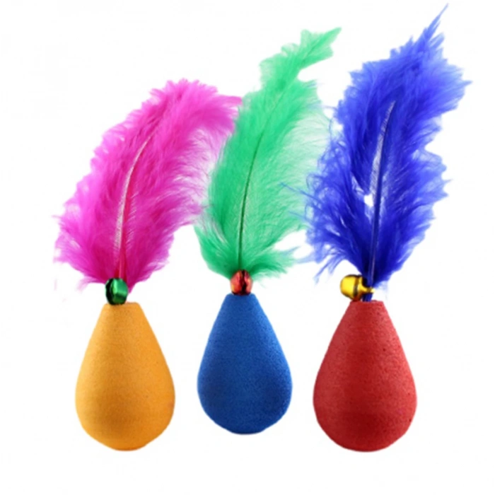 Zampa Üçlü Tüylü Kedi Oyuncağı