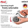 Flexi Select Otomatik Şerit Köpek Gezdirme Kayışı 7m [M] (Açık Gri)