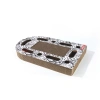 M-Pets Urban Style Freestyle Kedi Karton Tırmalama Tahtası 50x30cm (Siyah-Beyaz)