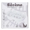 M-Pets Serene Balıklı Seramik Yavaş Yeme Mama Kabı 240ml (Beyaz)