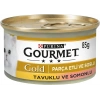 Gourmet Gold Parça Etli Somonlu ve Tavuklu Kedi Konservesi 85gr