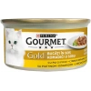 Gourmet Gold Parça Etli Somonlu ve Tavuklu Kedi Konservesi 85gr