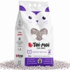 Toi Moi Topaklanan, Tozsuz, Koku hapseden Lavantalı Bentonit Kedi Kumu 10Kg