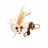 Eastland Tüylü Peluş Ay Parmak İpli Kedi Oyuncağı 8,5x4cm (Bej)