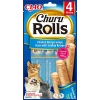 CIAO Churu Rolls Tavuk Sargılı Deniz Taraklı ve Ton Balıklı Kedi Ödül Maması 10gr (4lü)