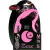 Flexi New Classic Medium 5m Şerit Gezdirme Pembe